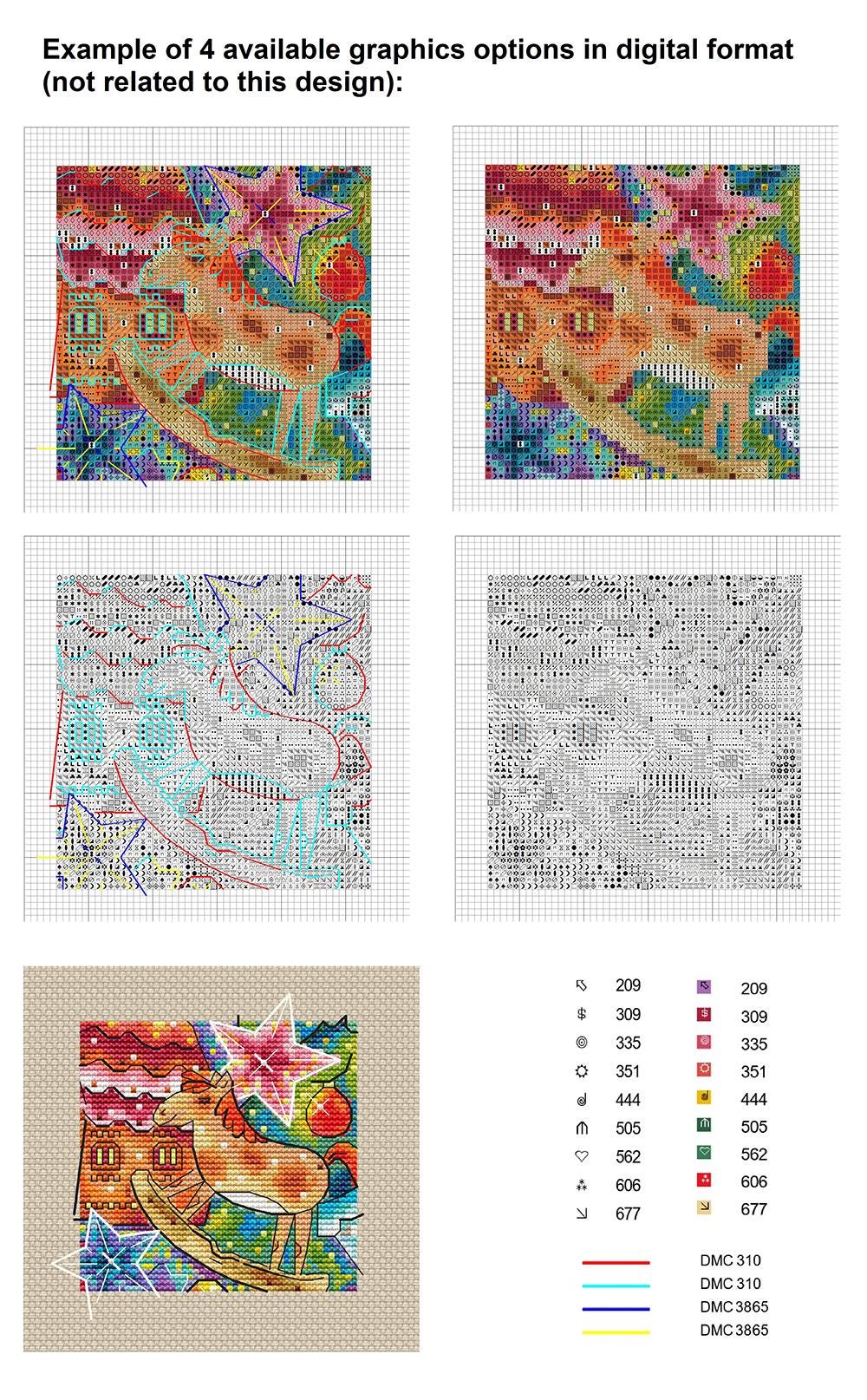 Cute Halloween Mouse Cross Stitch Pattern | Witch & Candy PDF Design