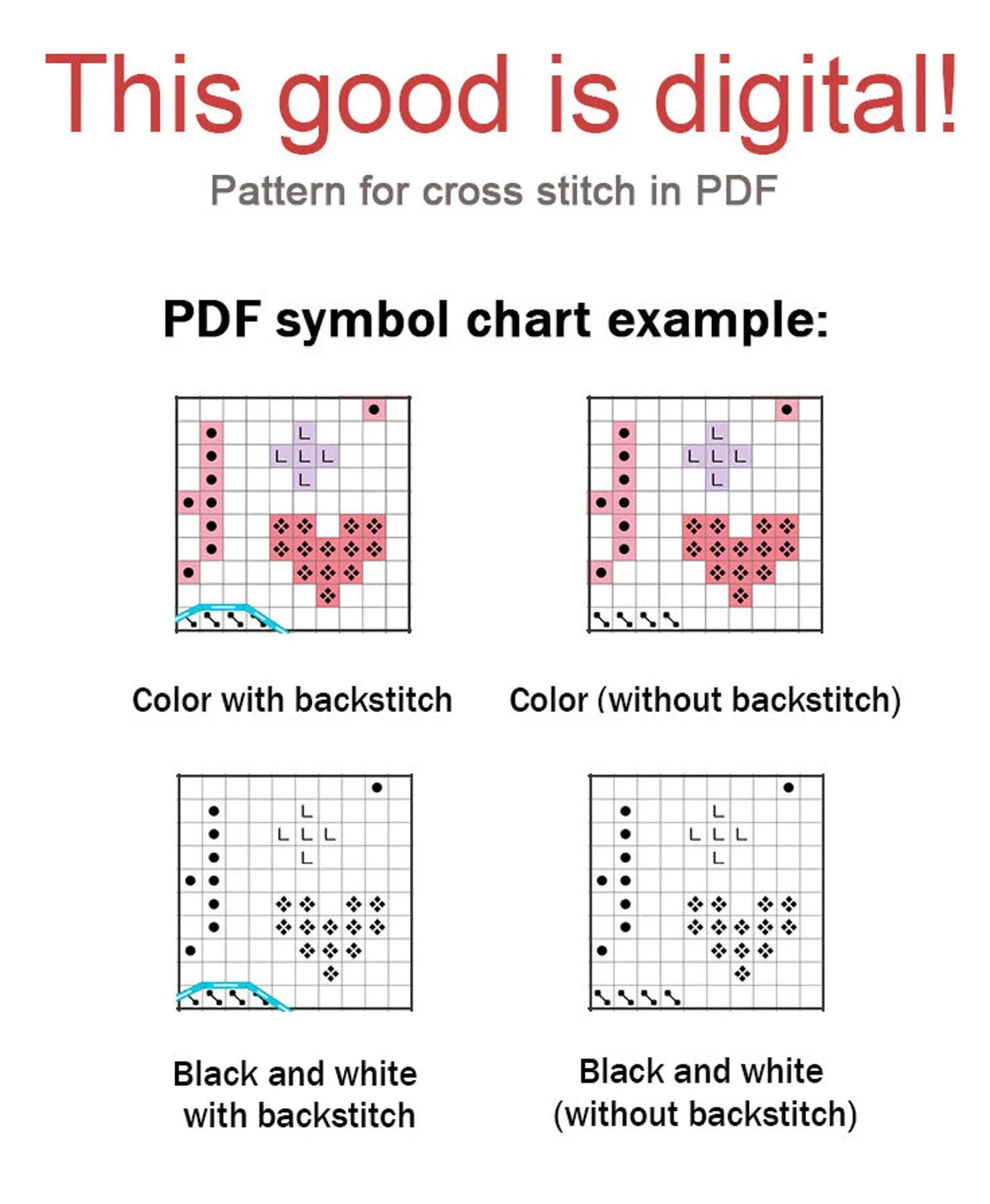 Cross Stitch Pattern "Pizza" DMC Chart Needlepoint Embroidery Printable PDF Instant Download