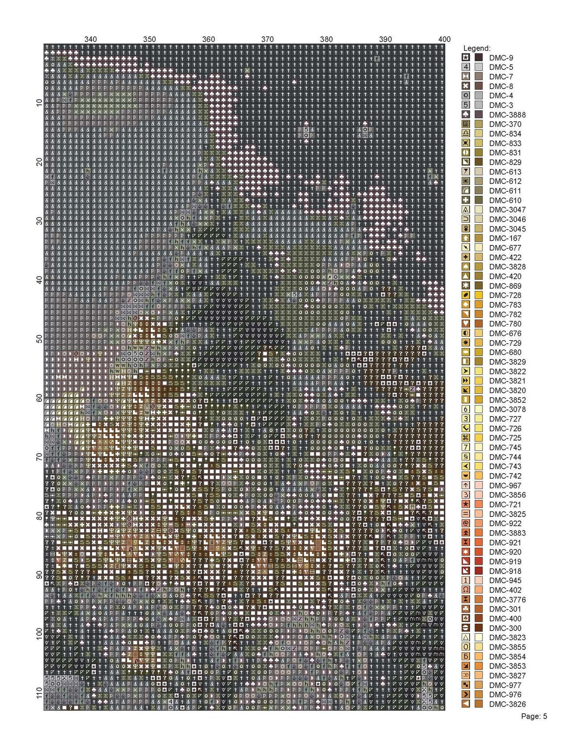 Cross Stitch Pattern Christmas Day Full Coverage