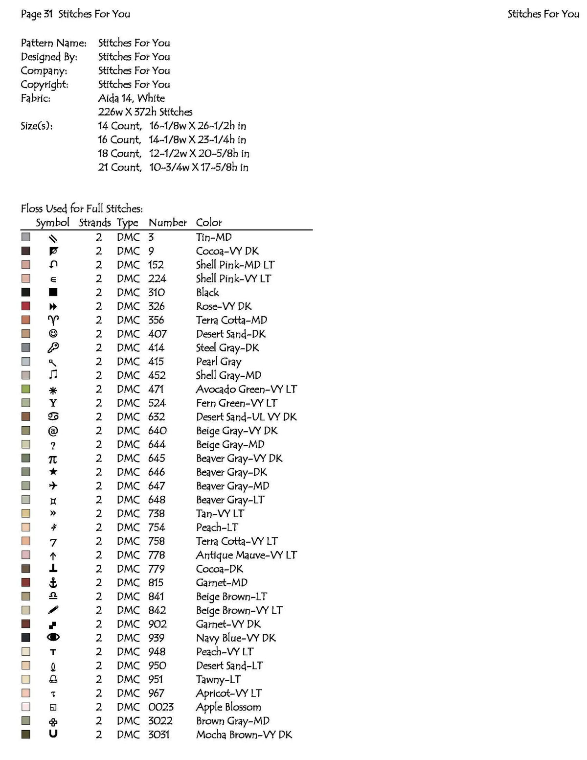 Lady with flowers - Counted Cross Stitch Patterns - Printable Chart PDF Format Needlework Embroidery Crafts DIY DMC color