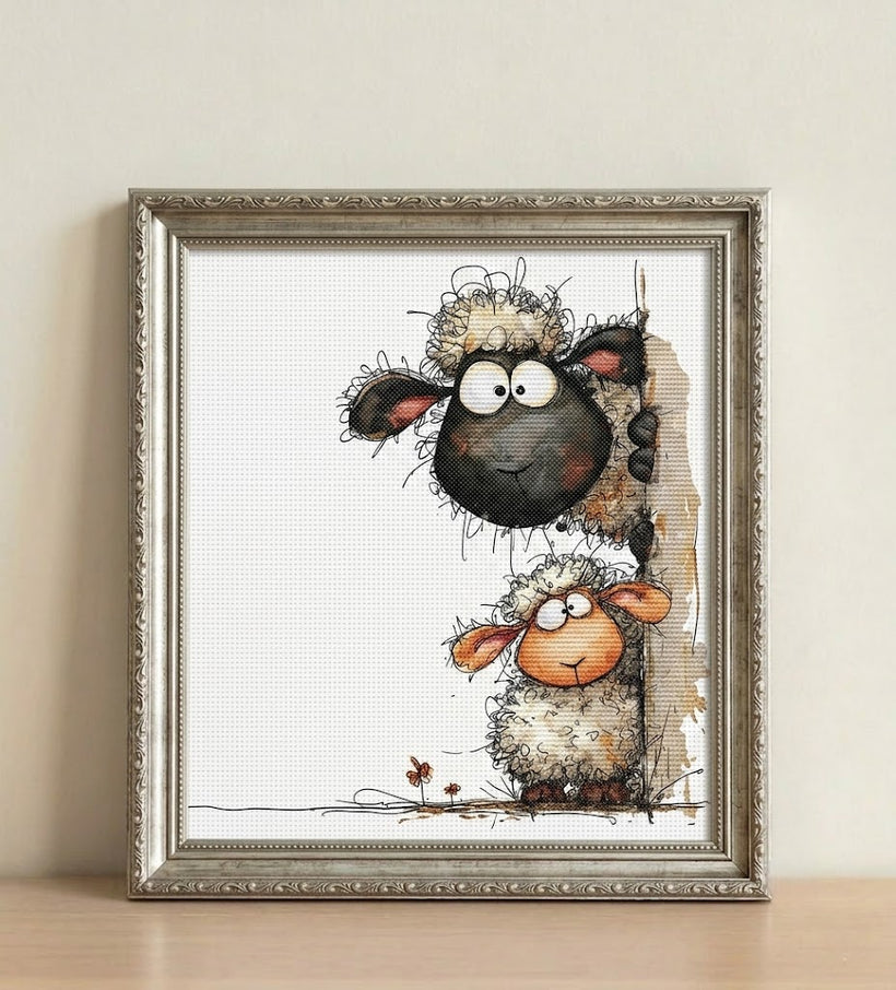 Wooly Friends Cross Stitch Pattern Instant Download PDF