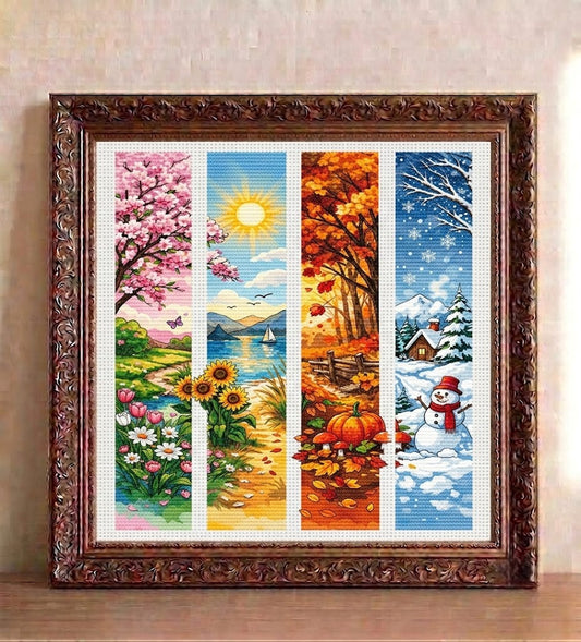 The Turning Year Cross Stitch Pattern Instant Download PDF