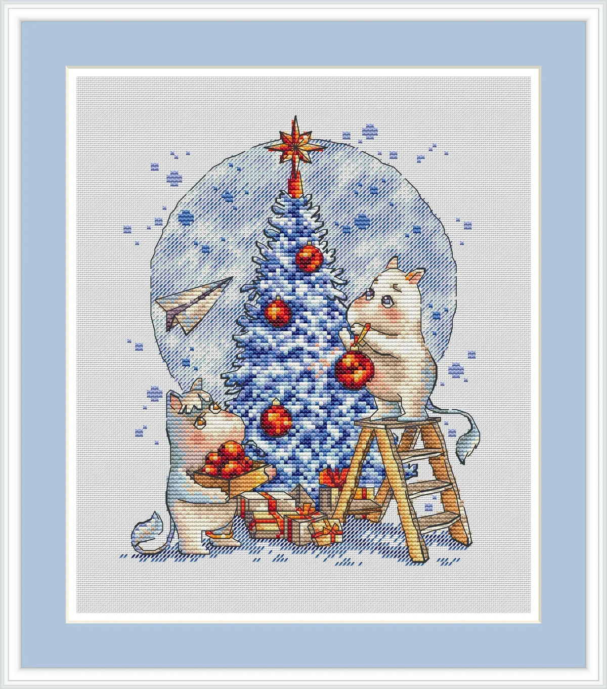 Christmas Tree Decoration Cross Stitch Pattern