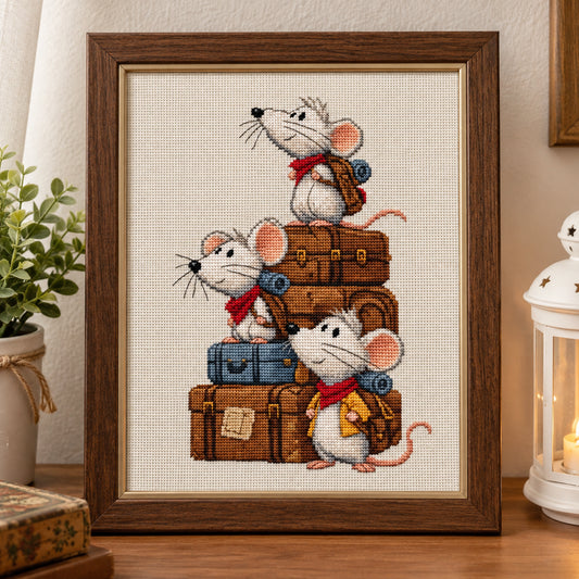 The Backpacker Buddies Cross Stitch Pattern Instant Download PDF