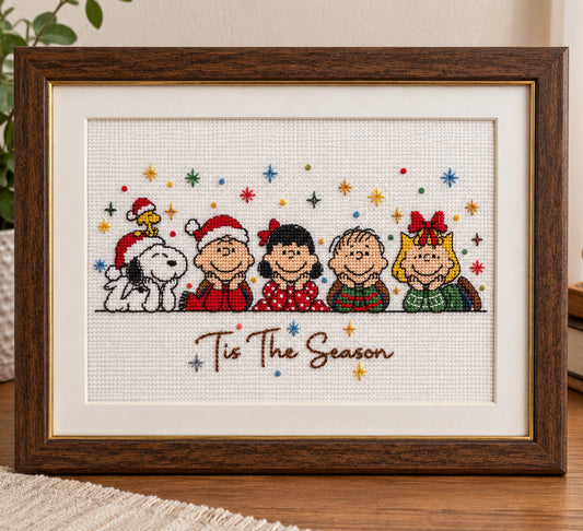 Holiday Friends Cross Stitch Pattern Instant Download PDF