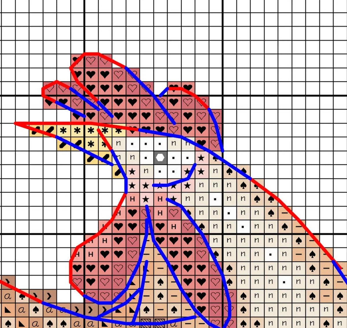 Hen cross stitch pattern chicken instant download pdf pattern funny hen cross stitch kitchen decor cross stitch pattern chicken dance pdf
