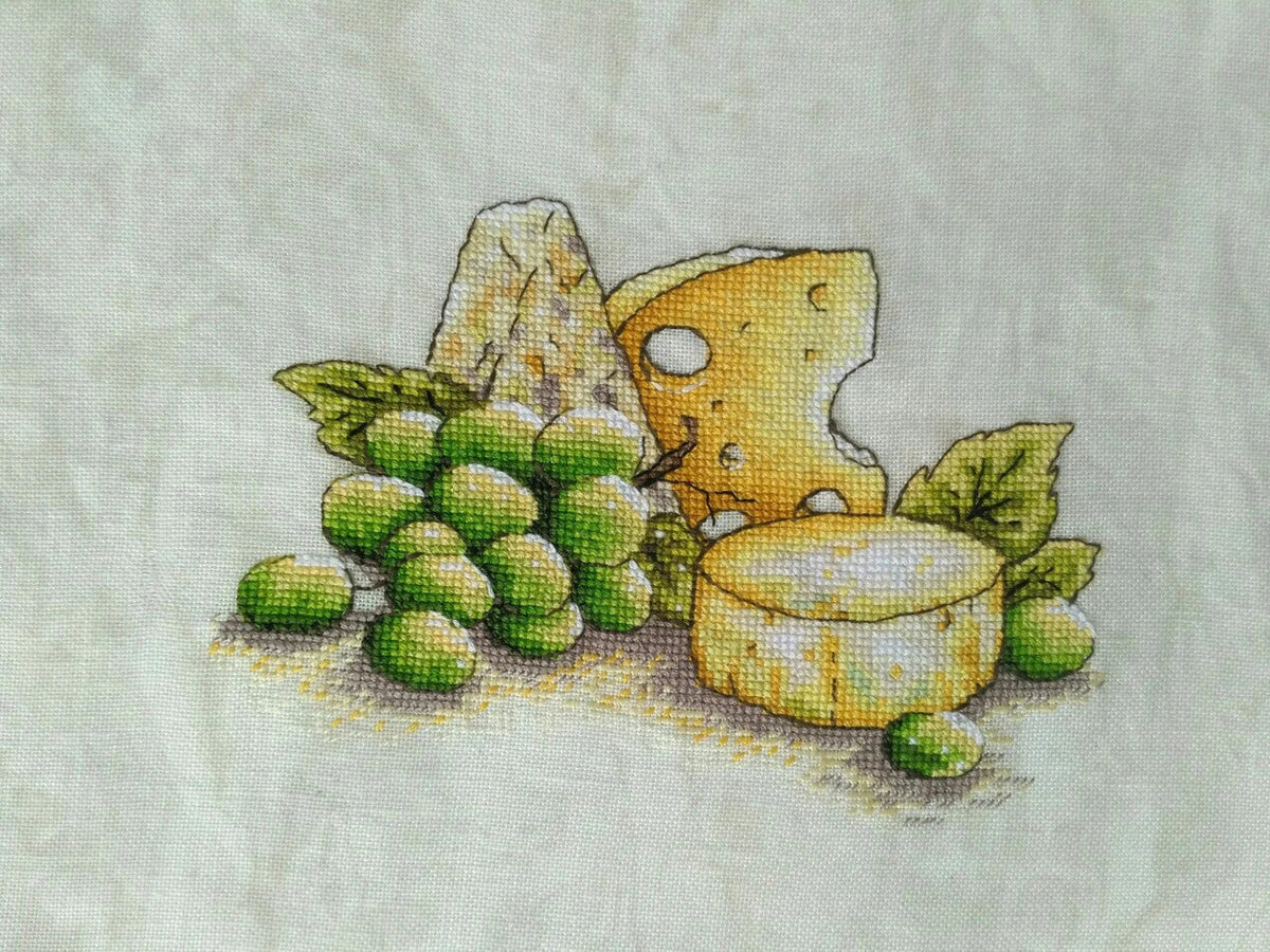 Cross-stitch scheme Gourmet Breakfast Embroidery pattern PDF