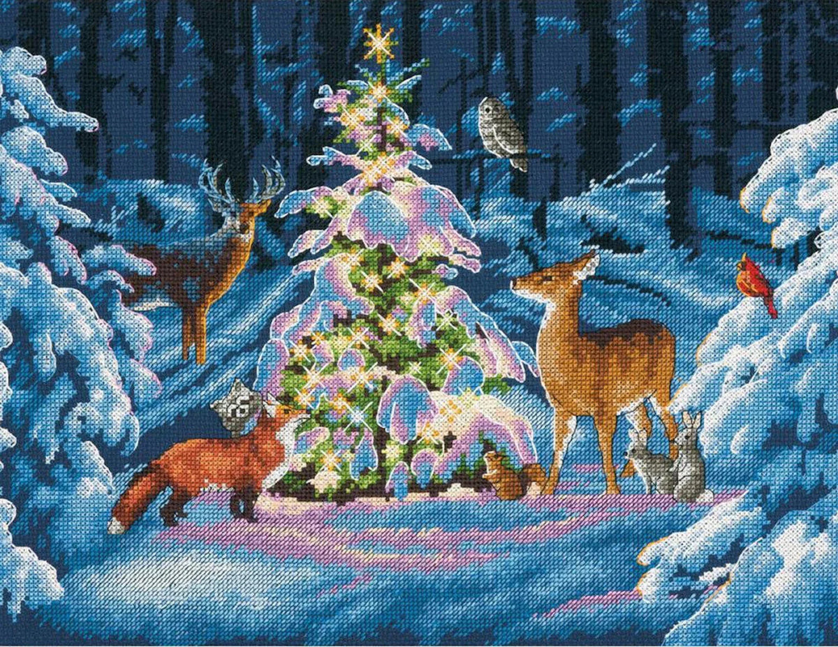 Woodland Glow Cross Stitch Pattern