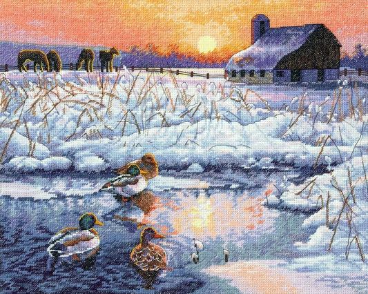 Winter Morning Cross Stitch Pattern