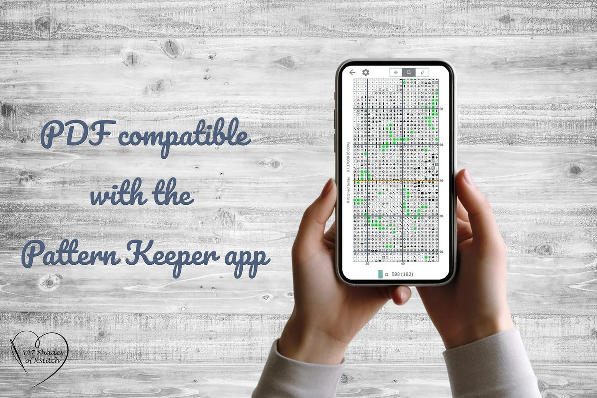 Purple Orchid Teacup Full Coverage Counted Cross Stitch Pattern Digital PDF Compatible with Pattern Keeper App. Instant Download Printable.