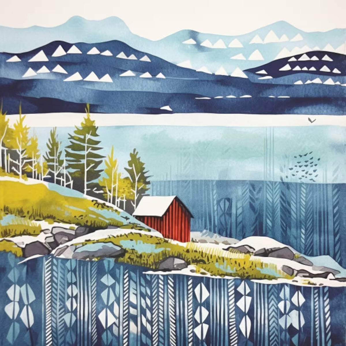 Cross Stitch Pattern Scandanavia Full Coverage