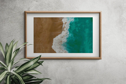 Ocean Beach Cross Stitch Pattern ,X Stitch Chart, Instant Download , Digital File , Coastal Landscape, Ocean Waves