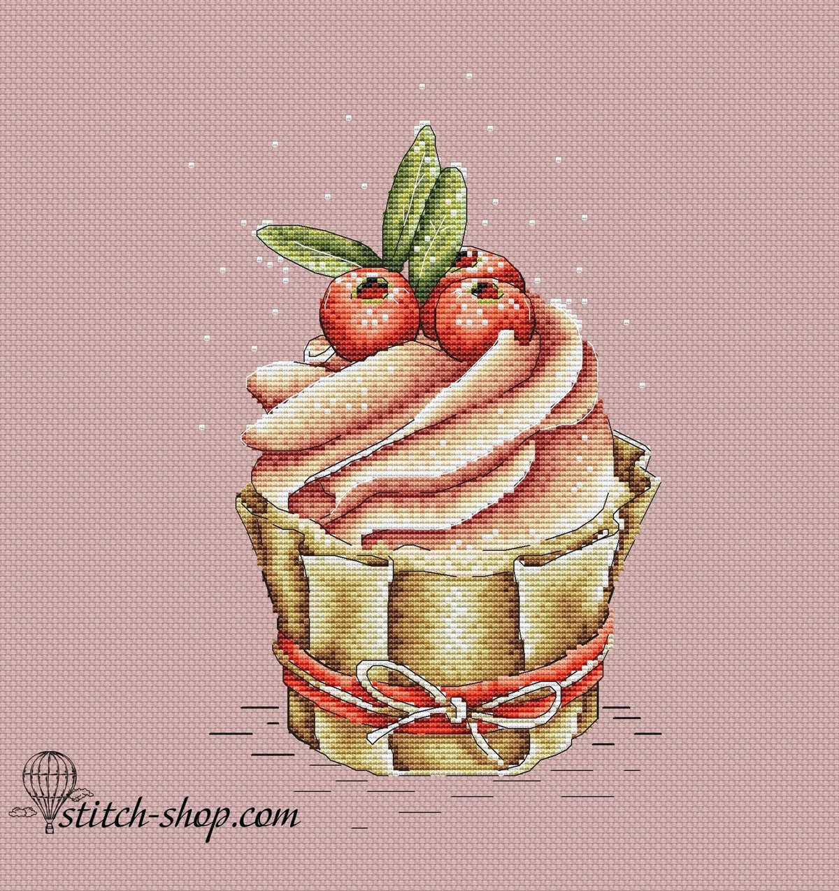 Cross-stitch scheme cake Embroidery pattern PDF
