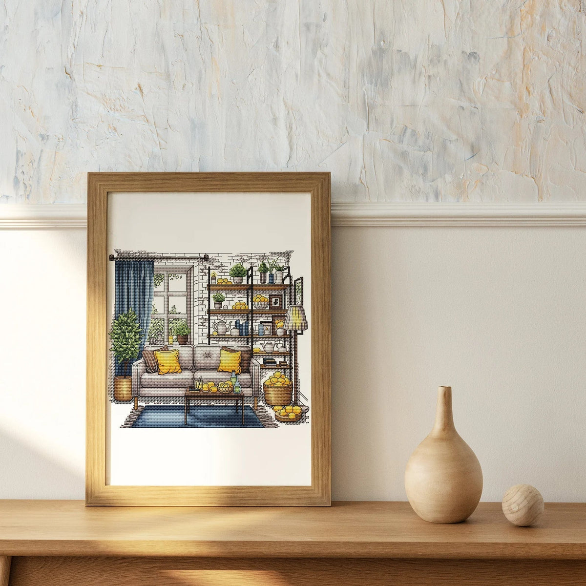 Cross Stitch Patterns, Lemons cross pattern, Interior embroidery, Decorative embroidery, Lemons room embroidery