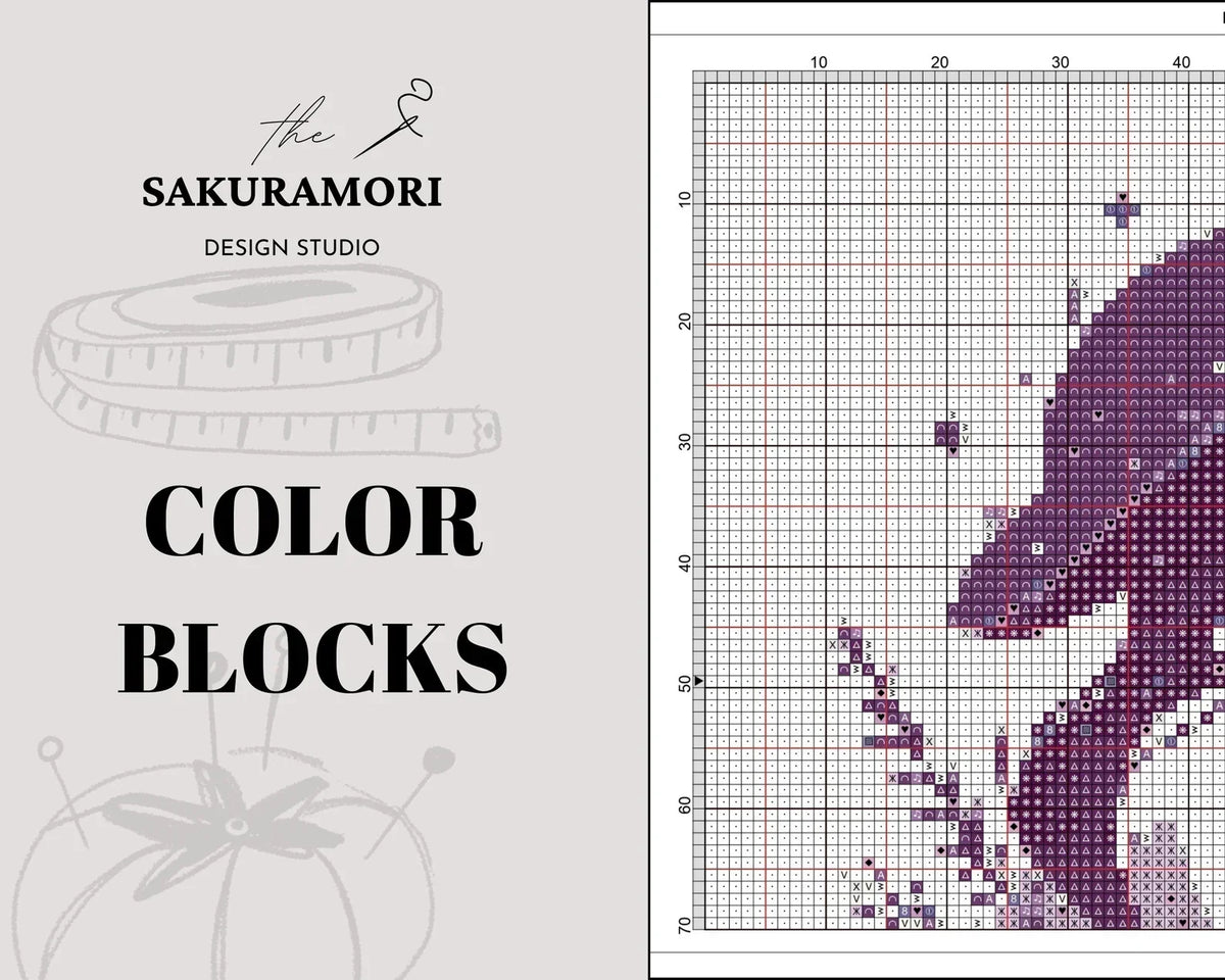 Floral Cross Stitch Pattern | Botanical Cross Stitch | Plants Cross Stitch Pattern | Flower Cross Stitch | Floral Embroidery