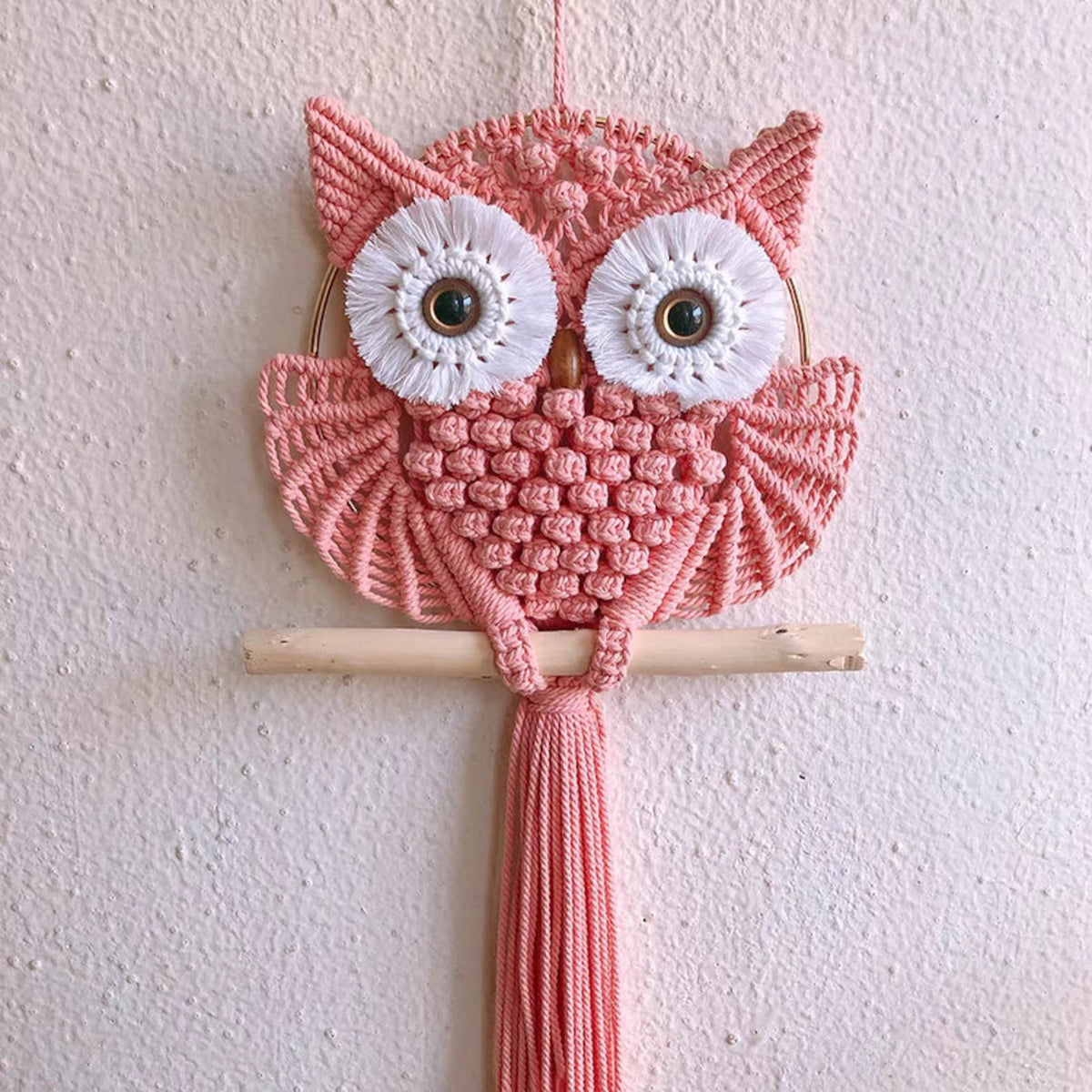 Beginner Level / PDF Macrmae Patterns for Owl Wall Hanging / Pdf Tutorial for How to Macrame Owl Hanging, Macrame PDF Instruction