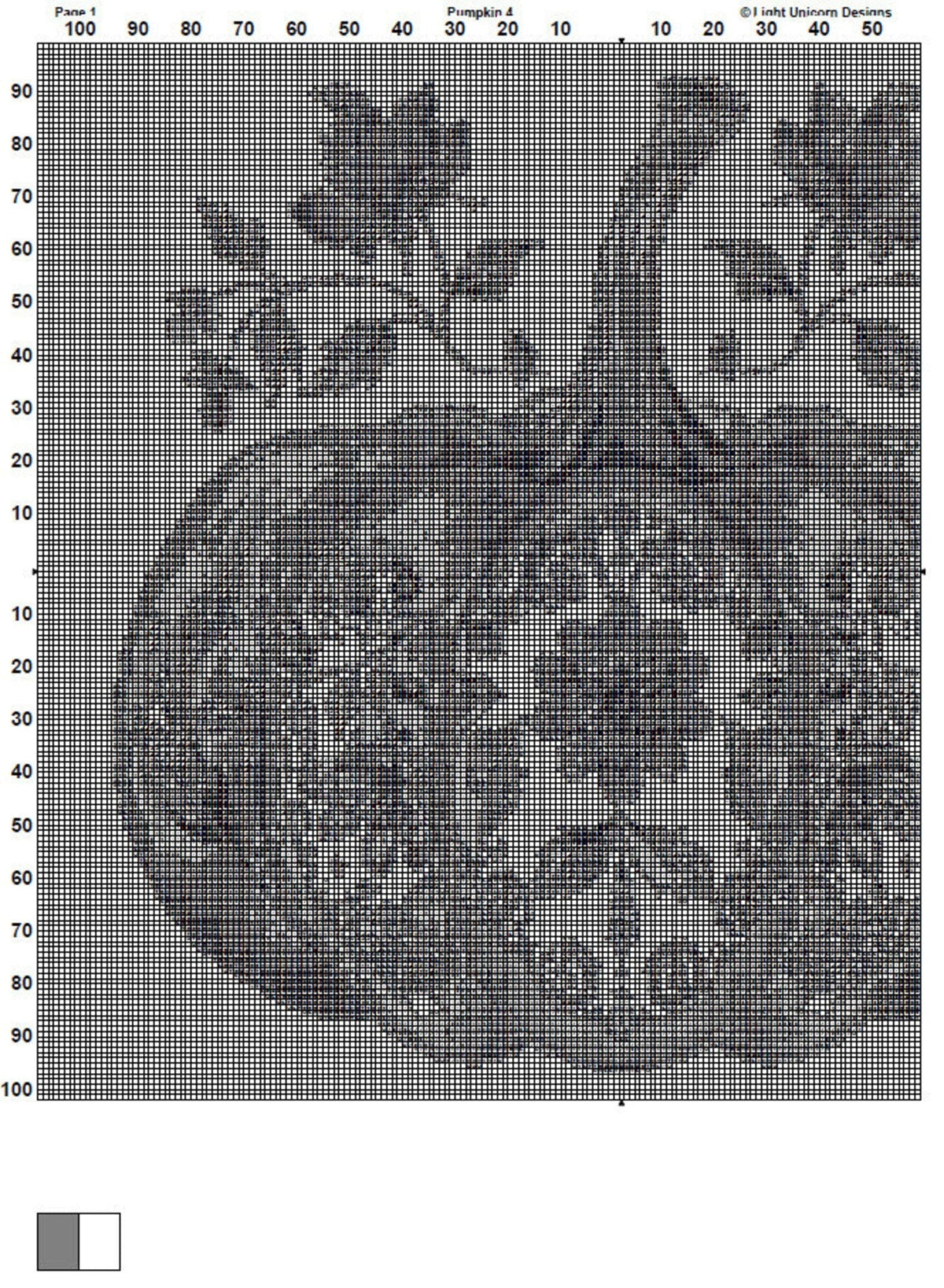Pumpkin Cross Stitch Pattern 4 Instant PDF Download - Autumn Watercolor Cross Stitch Pattern - Halloween Cross Stitch Pattern