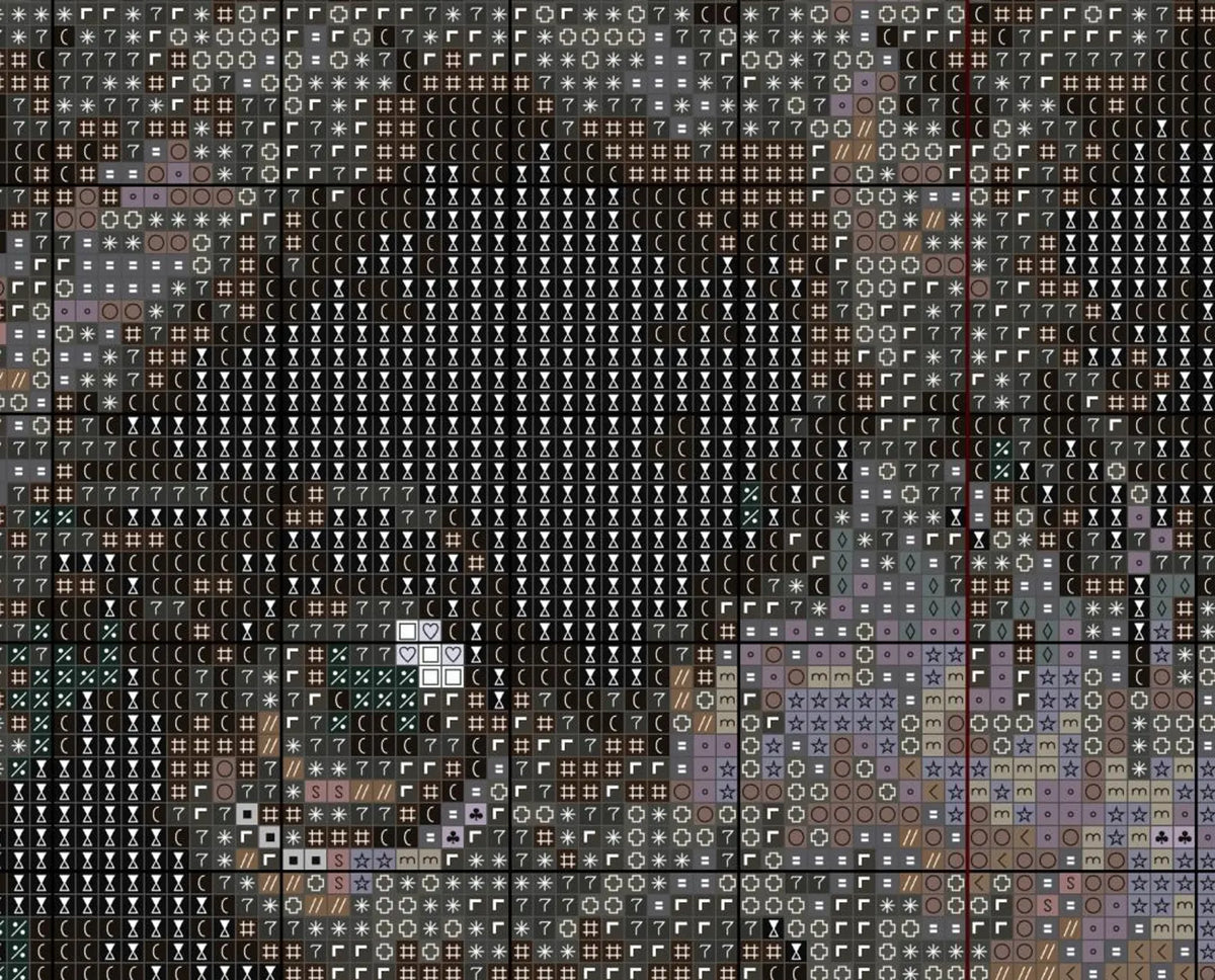 Cockerpoo B Dog Cross Stitch Pattern Sewing Embroidery DMC Wildlife Africa Australia Nursery Artwork Scandi Doggo Minimal Dog Pet Gift