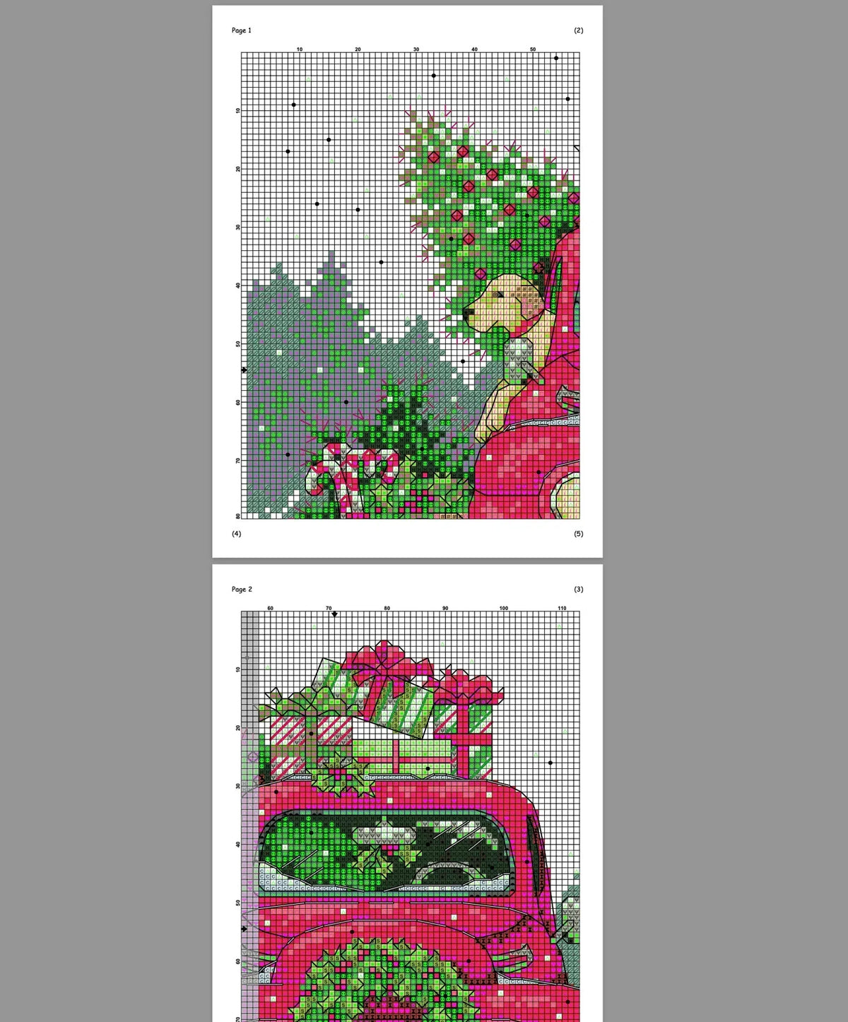 Festive Ride Cross Stitch Pattern