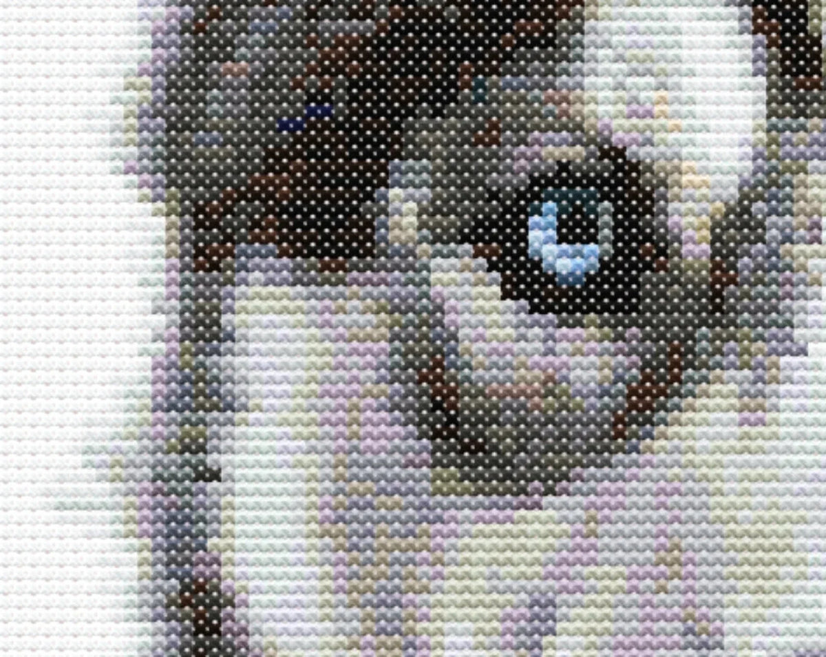 Husky Puppy Dog Cross Stitch Pattern Sewing Embroidery DMC Wildlife Africa Animal Nursery Artwork Scandi Doggo Minimal Dog Pet Gift