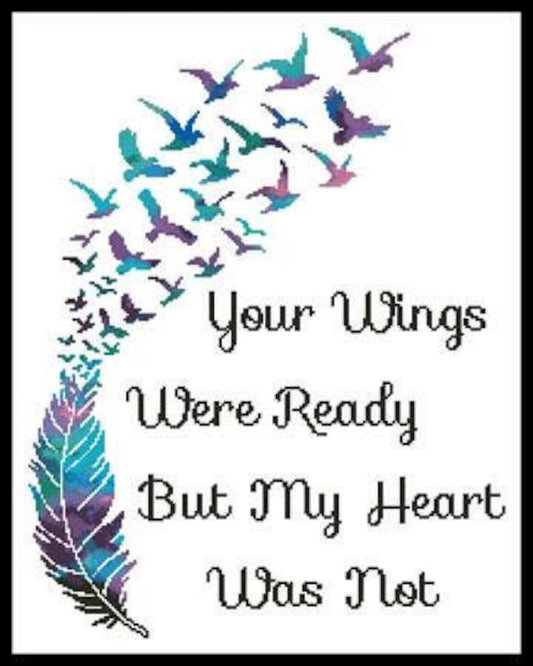 Choice of 4 Designs - Your Wings Counted Cross Stitch PatternYour Wings Counted Cross Stitch Pattern