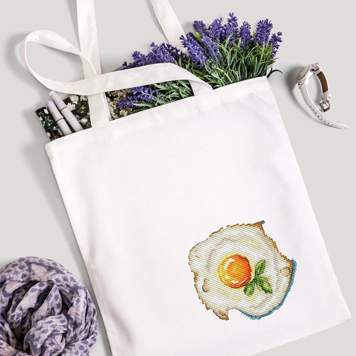 Fried eggs - Cross Stitch Pattern (Digital Format - PDF)