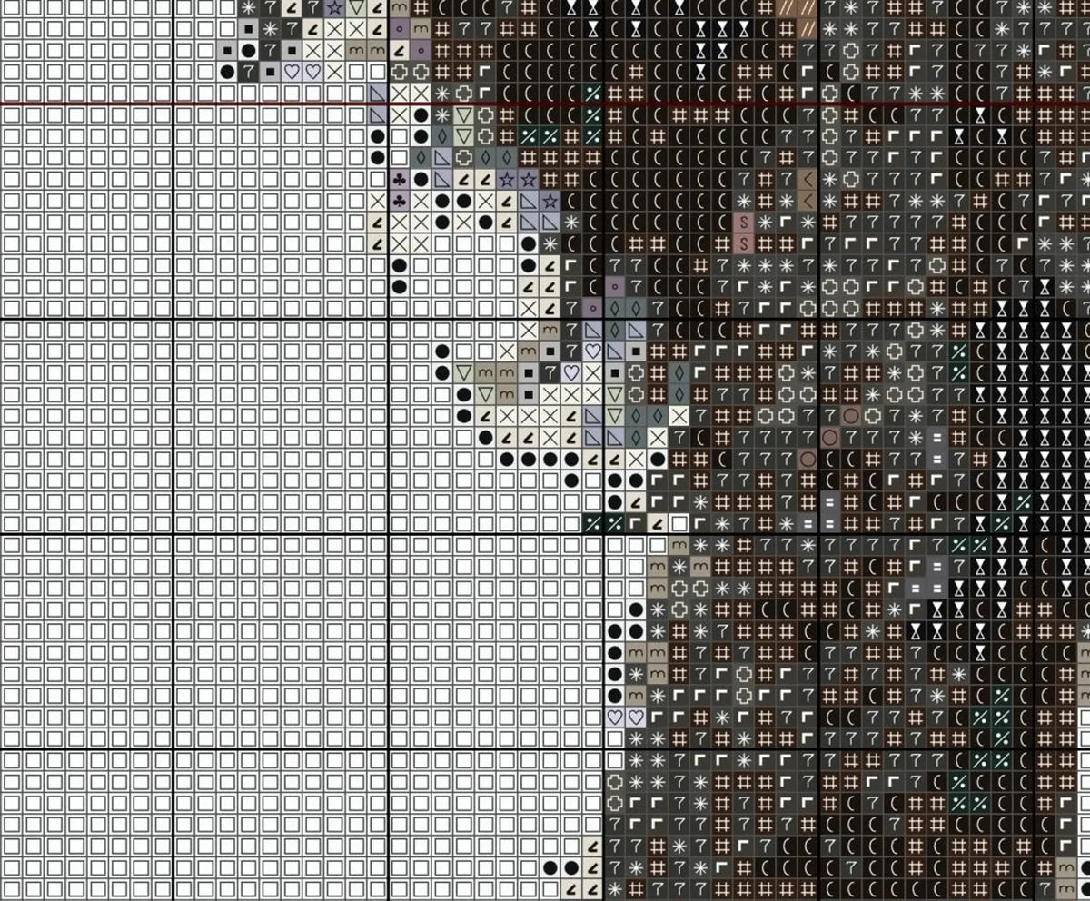 Cockerpoo B Dog Cross Stitch Pattern Sewing Embroidery DMC Wildlife Africa Australia Nursery Artwork Scandi Doggo Minimal Dog Pet Gift