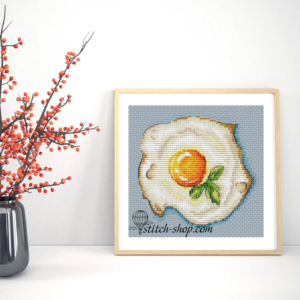 Fried eggs - Cross Stitch Pattern (Digital Format - PDF)
