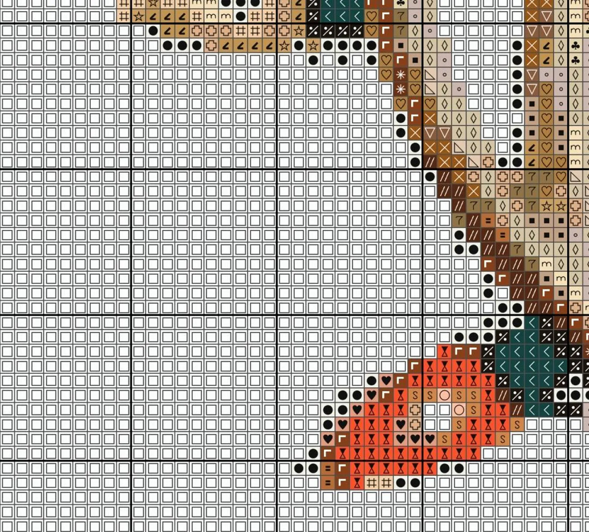 Reindeer Cross Stitch Sewing Embroidery Pattern Wildlife Gift Cute Nursery Artwork Art Scandi Animal Wild Young Baby Bambi Christmas