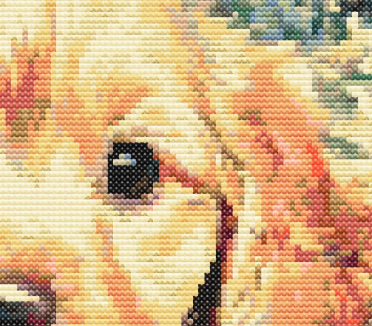 Swimming Labrador Puppy Cross Stitch Pattern Sewing Embroidery Animal Nursery Artwork Scandi Minimal Pet Gift Keeper Monet Pup A