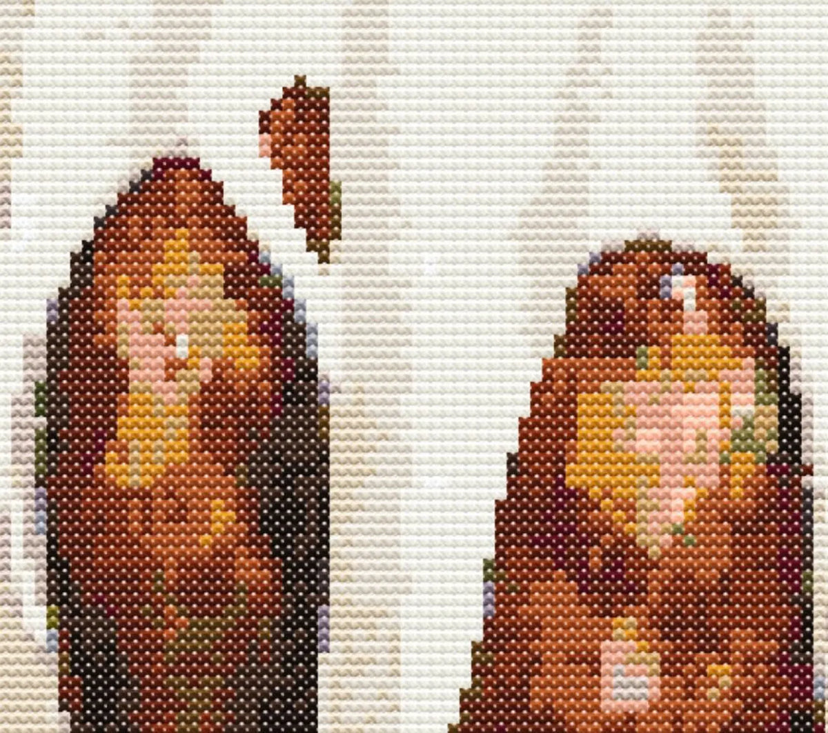 Christmas Pudding Cross Stitch Sewing Embroidery Pattern Wildlife Gift Cute Nursery Artwork Art Scandi Animal Wild Young Baby