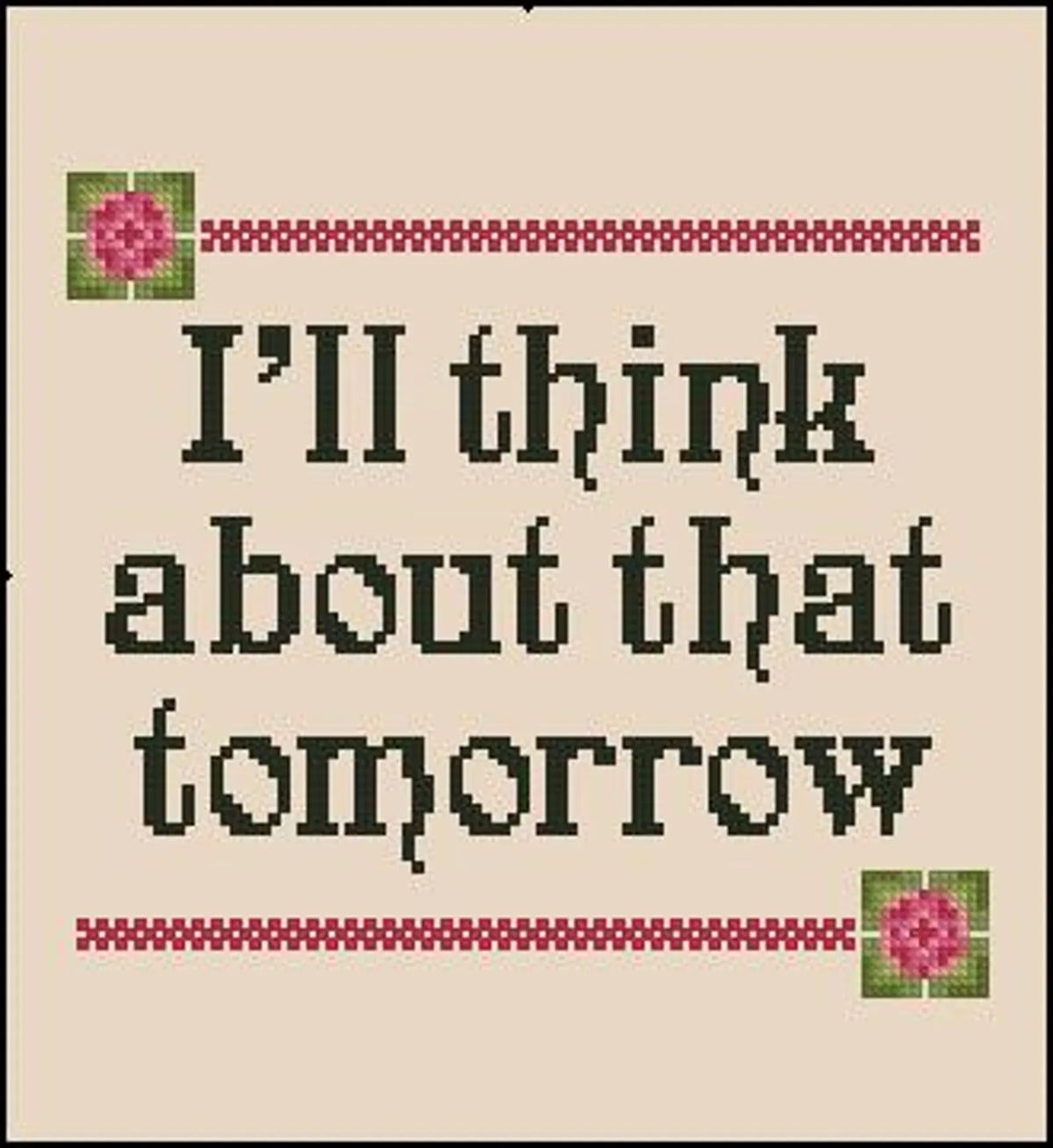 Cross Stitch Pattern PDF Gone with the Wind, embroidery pattern, wall decor, small cross stitch pattern, cute cross stitch pattern, digital
