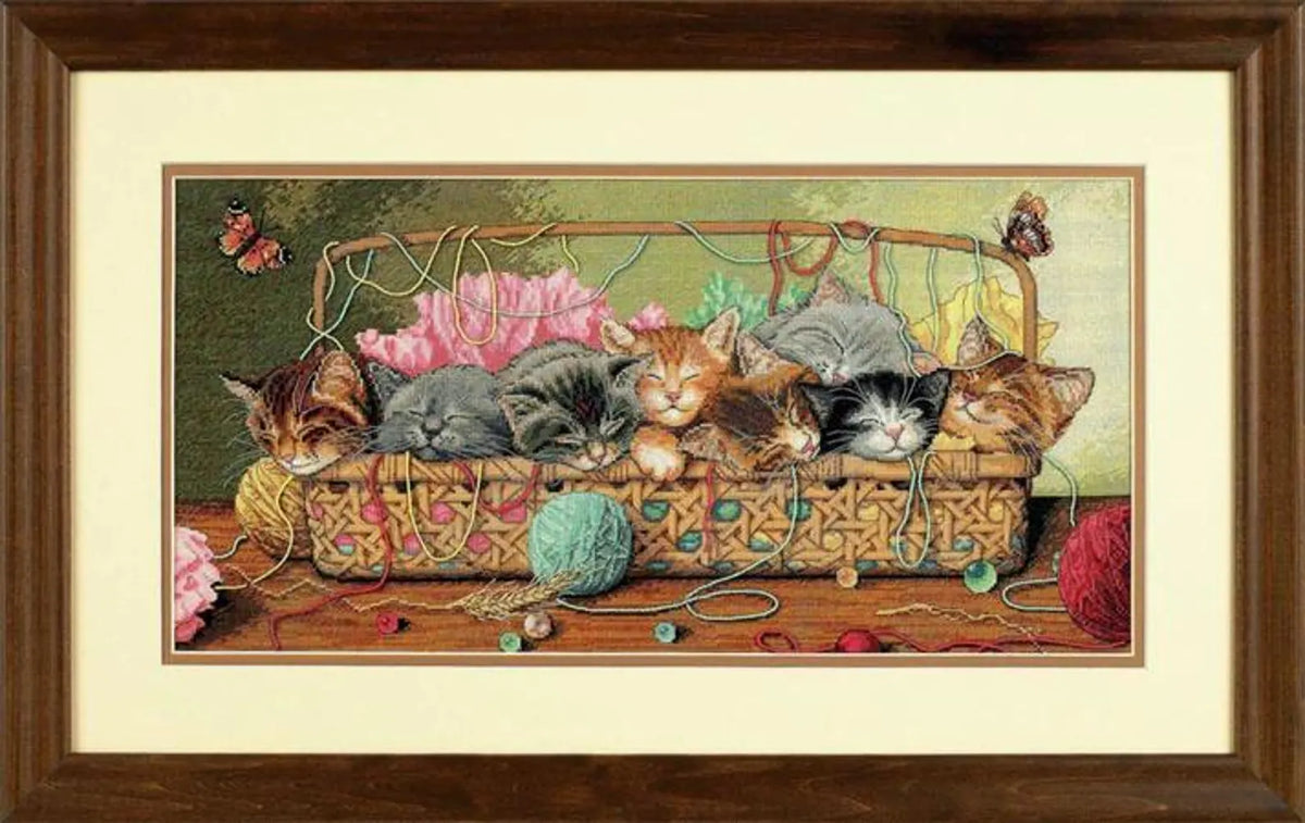 Cross Stitch Pattern Keeper Markup PDF + SAGA Kitty Litter kitties Cat Cats Pets Sweet Love Animal Wild Nature Cat Feline Sampler DMC