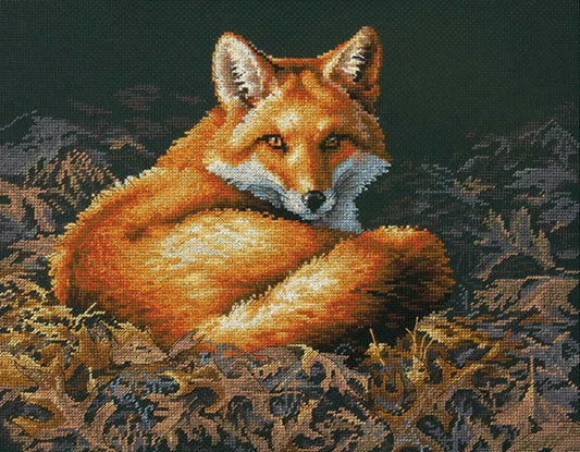 Sunlit Fox Cross Stitch Pattern