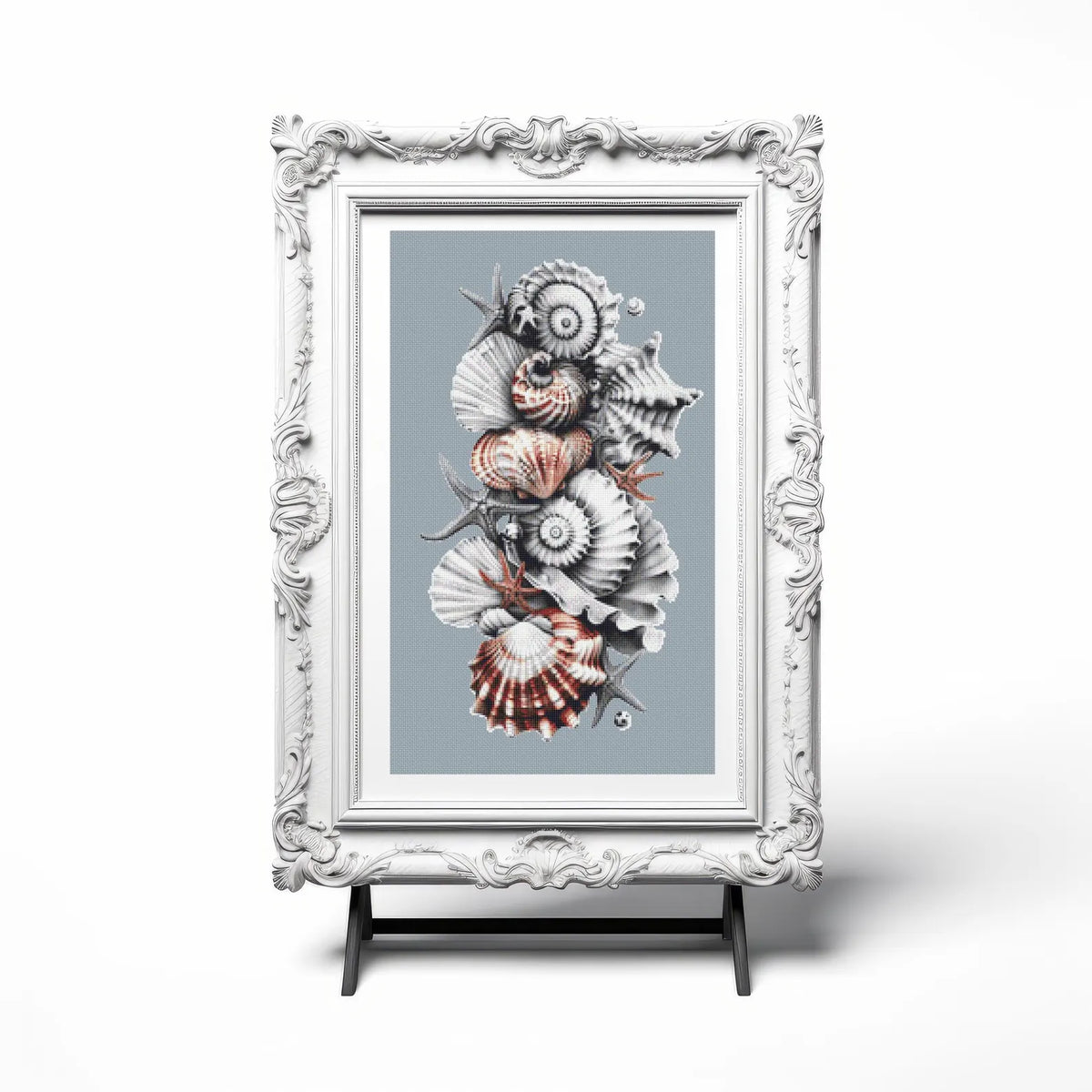 Shell Stack Cross Stitch Pattern - PDF Download