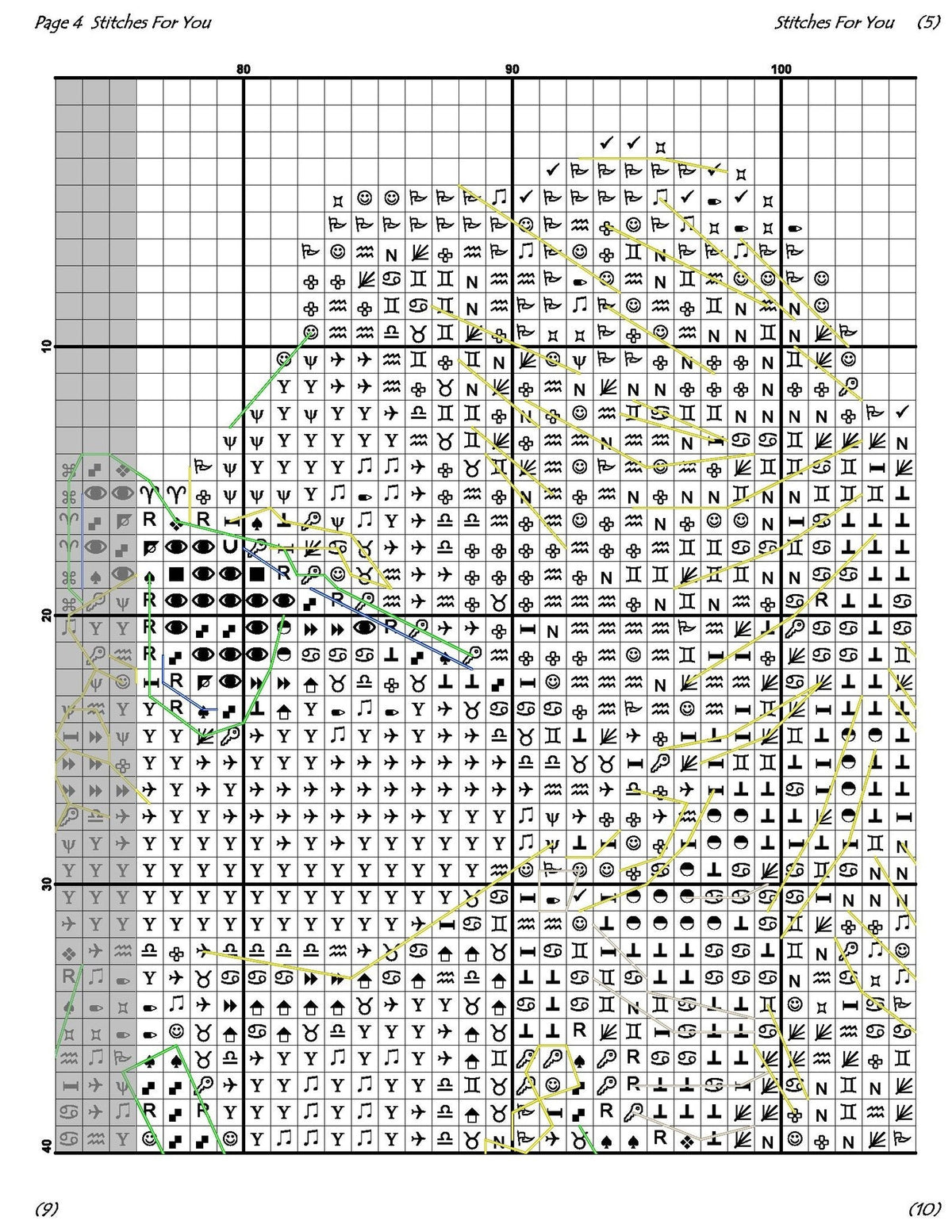 working girl - Counted Cross Stitch Patterns - Printable Chart PDF Format Needlework Embroidery Crafts DIY DMC color