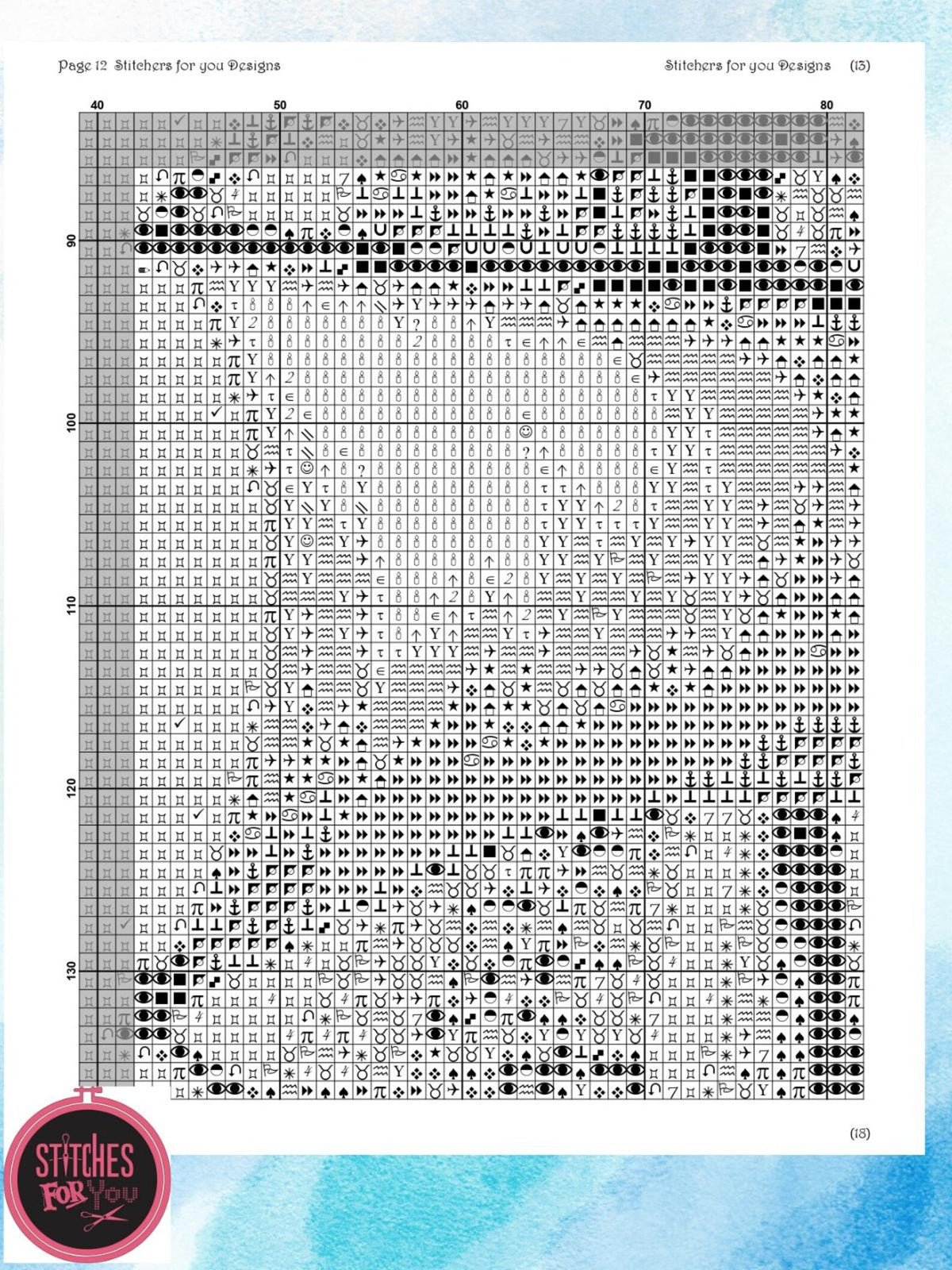 The Ghostly Sail- Counted Cross Stitch Patterns - Printable Chart PDF Format Needlework Embroidery Crafts DIY DMC color