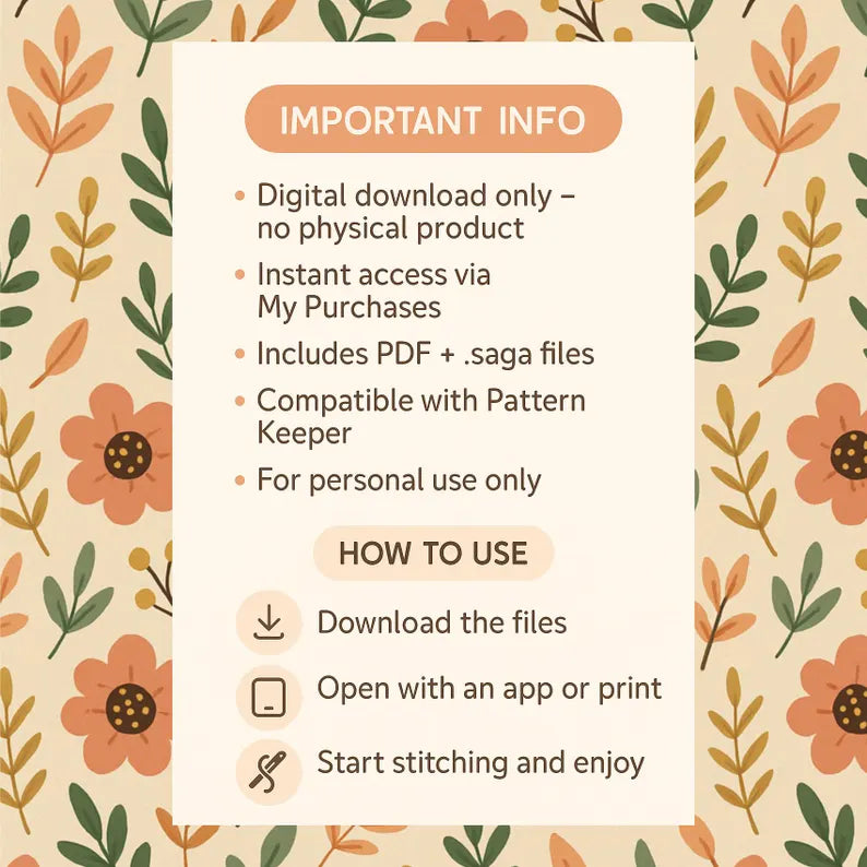 Monthly Cross Stitch Sampler Pattern PDF, 12 Months, Seasonal Motifs, Beginner