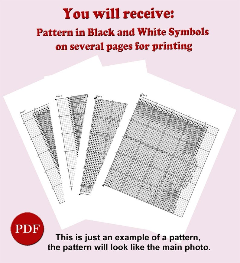 Romantic Hourglass Cross Stitch Pattern, Young & Old Love PDF Pattern